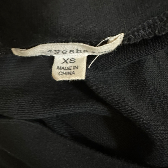 Women's eyeshadow Sweatshirt XS Black with Brown buttons Sweater Long Sleeve - Picture 8 of 9